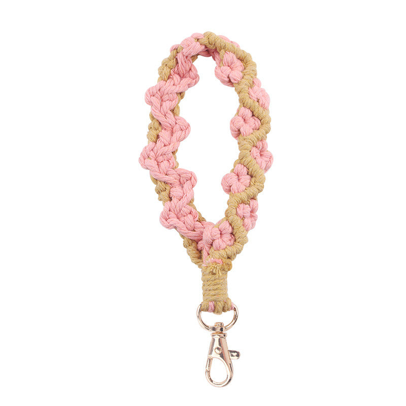 Wholesale Creative Pure Handmade Small Daisy Pattern Sneeper Keychain